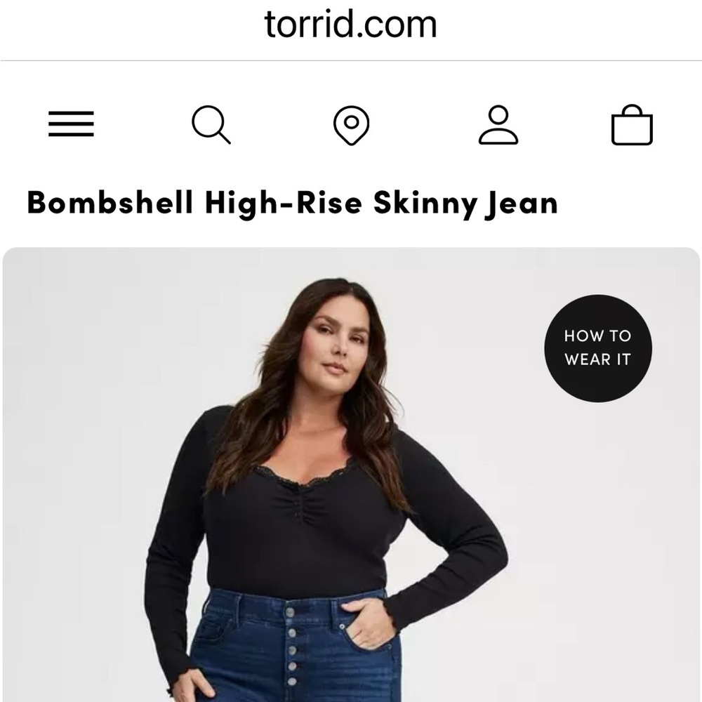 Torrid Blue Skinny Jeans